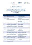 Programm 5. Fachforum Solar am 25.04.2024 herunterladen