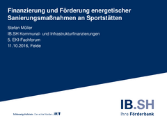 Finanzierung und Förderung energetischer Sanierungsmaßnahmen an Sportstätten herunterladen