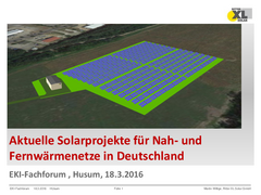 Aktuelle Solarprojekte für Nah- und Fernwärmenetze in Deutschland herunterladen