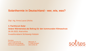 Solarthermie in Deutschland - wer, wie, was? herunterladen