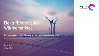 Elektrifizierung des Wärmemarktes: Perspektiven für die kommunale Wärmewende herunterladen