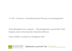 Praxisbeispiel aus Lübeck: Neubaugebiet Lauerhofer Feld  herunterladen