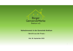 Nahwärmenetze in der Gemeinde Breklum - Bericht aus der Praxis herunterladen