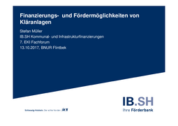 Finanzierungs-und Fördermöglichkeiten von Kläranlagen herunterladen