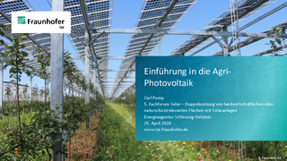 Einführung in die Agri-Photovoltaik herunterladen