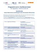 Programm 4. Fachforum Solar vom 26.09.2023 herunterladen